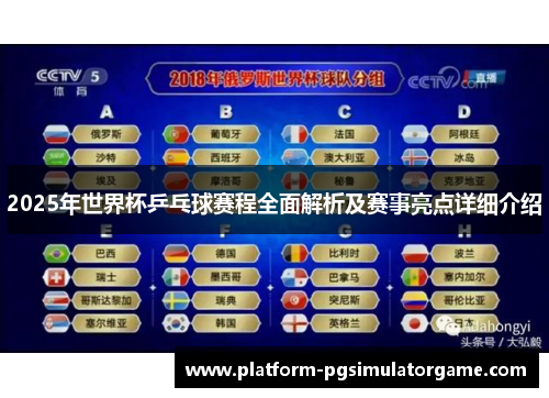 2025年世界杯乒乓球赛程全面解析及赛事亮点详细介绍